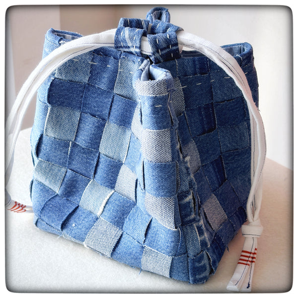 My Dad’s Jeans Woven Patchwork Komebukuro