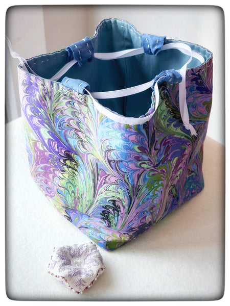 Purple Kaleidoscope Komebukuro and Biscornu Set (2 pieces)