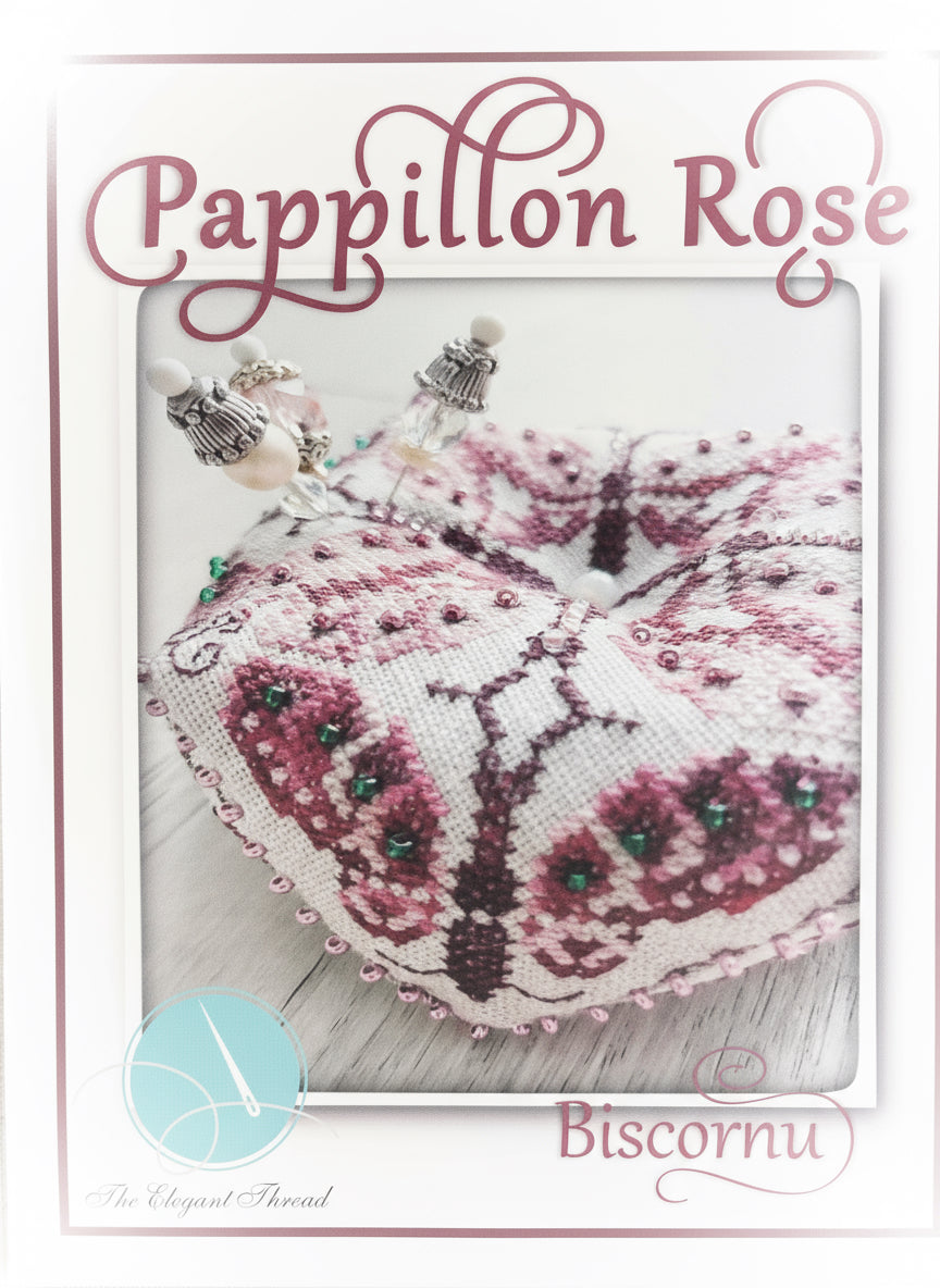 Papillon Rose Biscornu