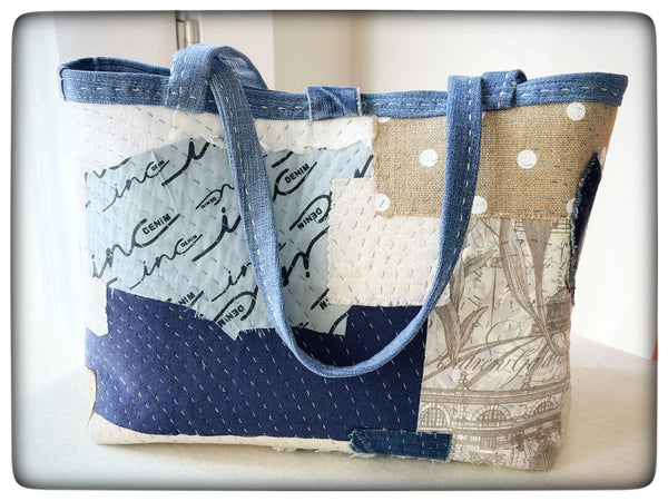 Handmade Sashiko Handbag