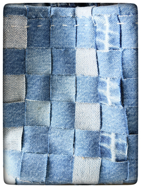My Dad’s Jeans Woven Patchwork Komebukuro