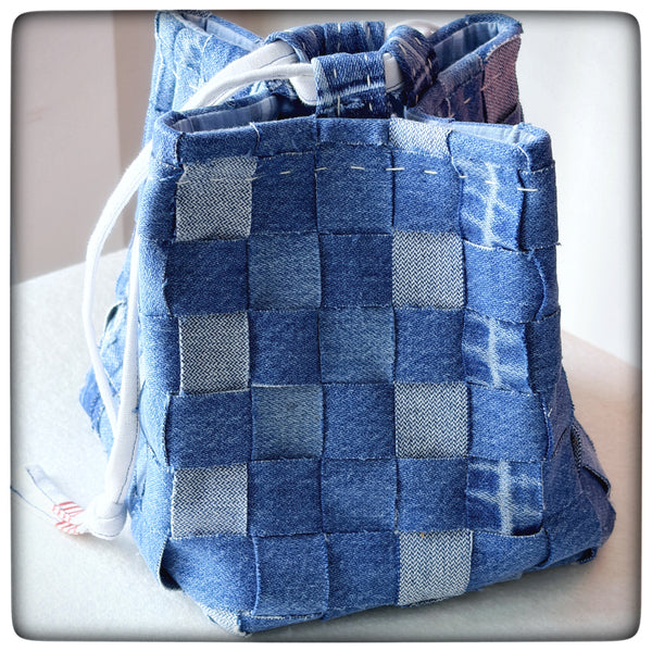 My Dad’s Jeans Woven Patchwork Komebukuro
