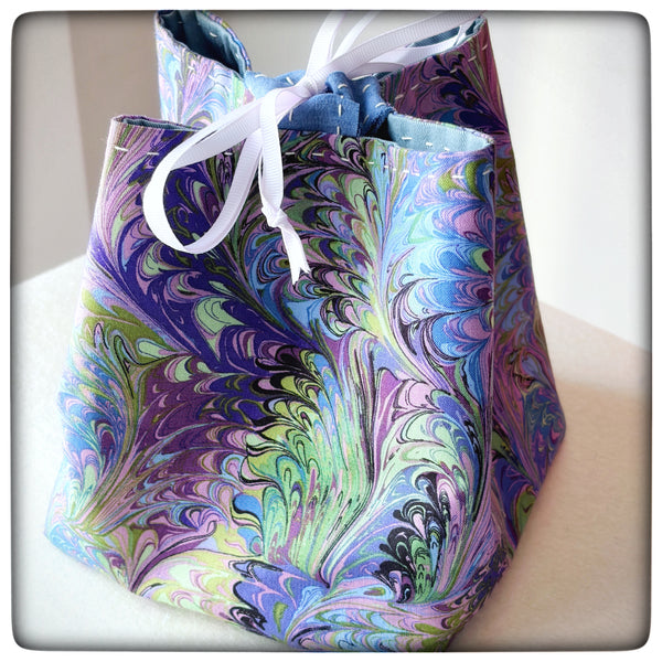 Purple Kaleidoscope Komebukuro and Biscornu Set (2 pieces)