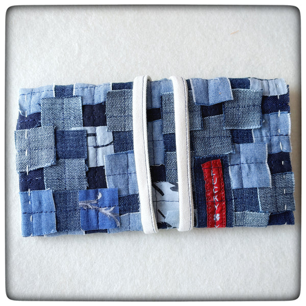 My Dad’s Jeans Patchwork Komebukuro and Folding Pouch Set (2 pieces)