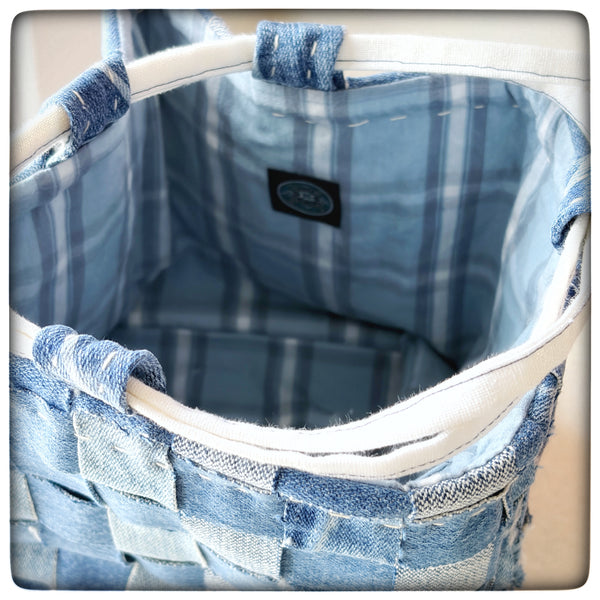 My Dad’s Jeans Woven Patchwork Komebukuro