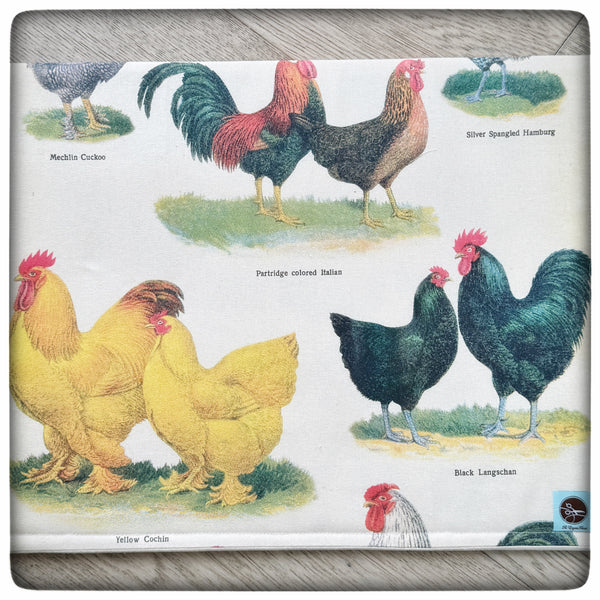 Chickens and Roosters Needlework Set (6 pieces)