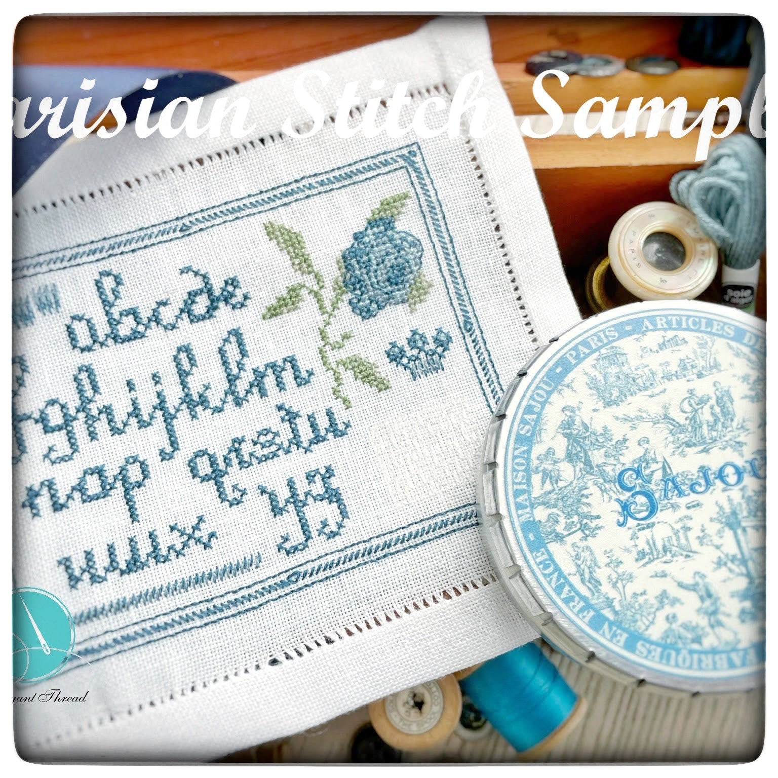 Parisian Stitch  Sampler Digital Download