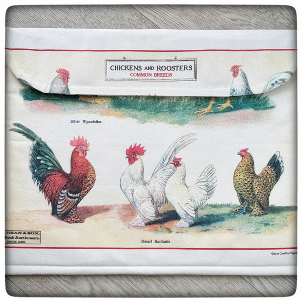 Chickens and Roosters Needlework Set (6 pieces)